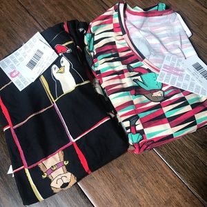 TWO Lularoe Holiday Classic T’s